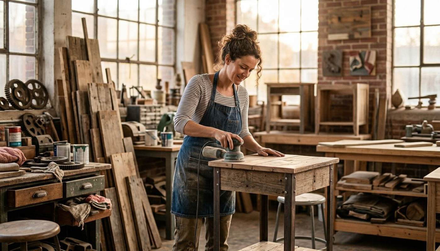 Créer du mobilier unique à partir de matériaux oubliés, mission maison possible